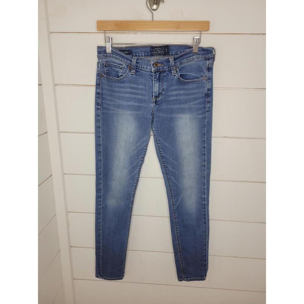 Lucky Brand size 8/29 blue denim skinny jeans. Charlie skinny